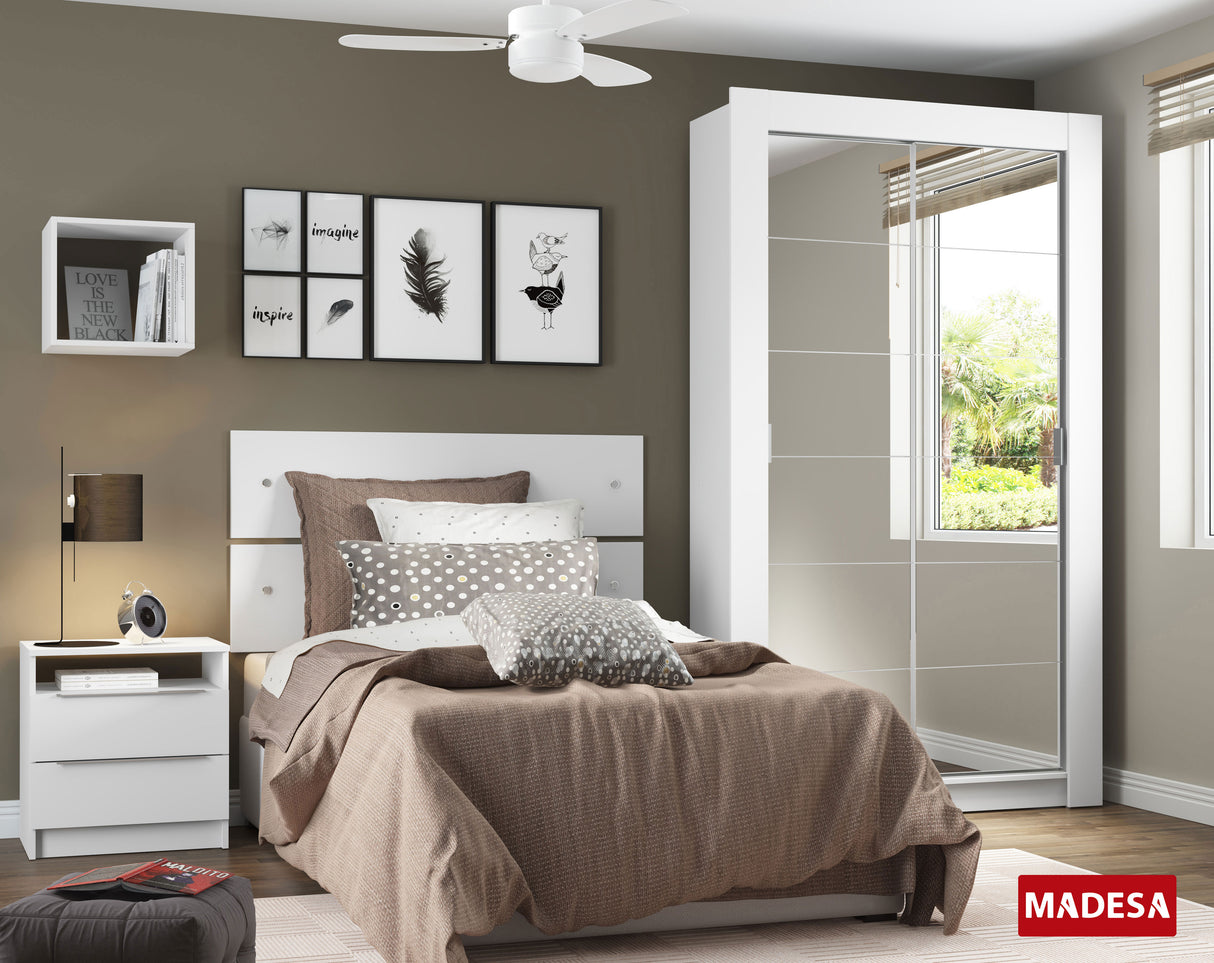 Mesa de Noche Madesa con 2 Cajones