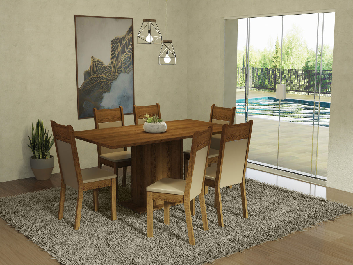 Juego de Comedor Augusta con 6 Sillas