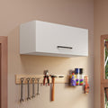 Gabinete Superior de Almacenamiento para Garaje 80 cm Multiuso Blanco Madesa