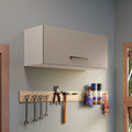 Gabinete Superior de Almacenamiento para Garaje 80 cm Multiuso Blanco/Crema Madesa
