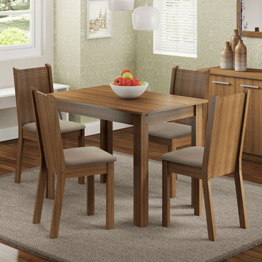 Juego de Comedor Rute con 4 Sillas