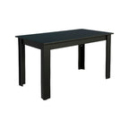 Mesa de Comedor Rectangular 6 Puestos Negro