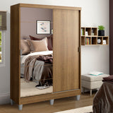 Closet Luke con Patas 2 Puertas Corredizas 1 Espejo