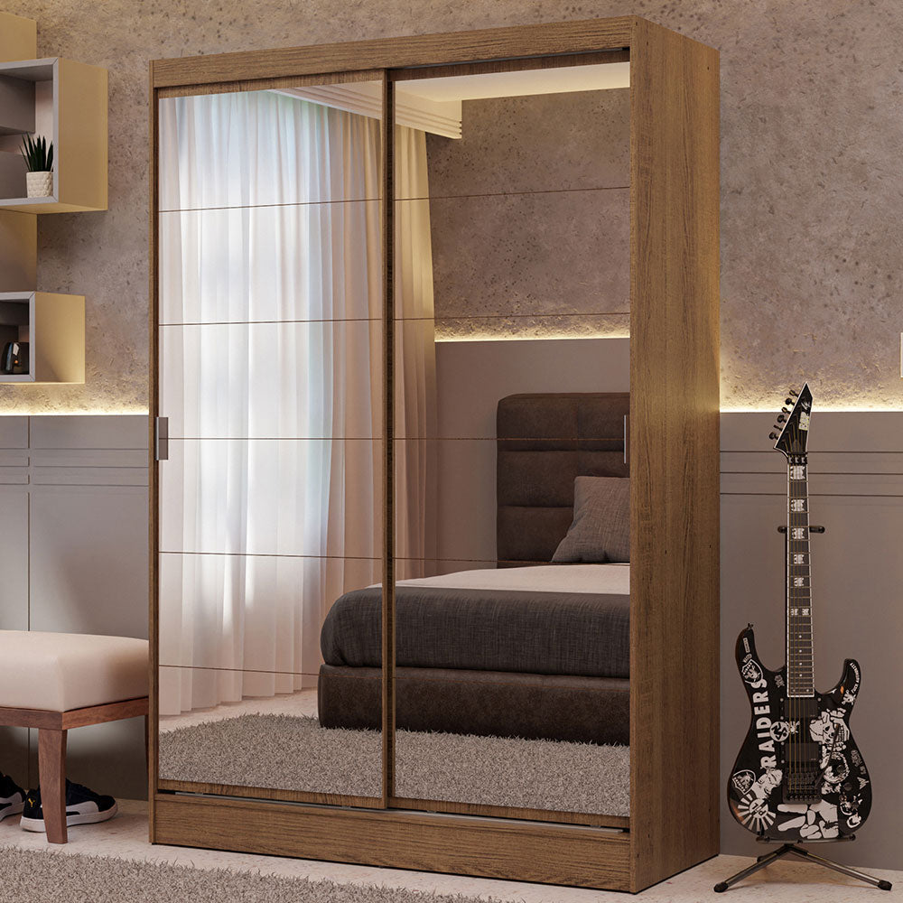 Closet Luke 2 Puertas Corredizas con Espejos