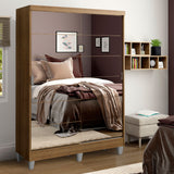 Closet Luke con Patas 2 Puertas Corredizas con Espejos