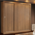 Clóset Monaco 3 Puertas Corredizas Marrón 170 cm x 205 cm x 51 cm