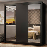 Closet Monaco 3 Puertas Corredizas 2 Espejos