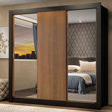 Closet Monaco 3 Puertas Corredizas 2 Espejos