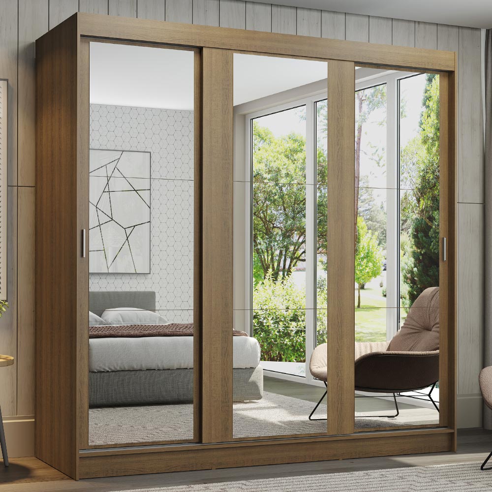 Closet Reno 3 Puertas Corredizas con Espejos