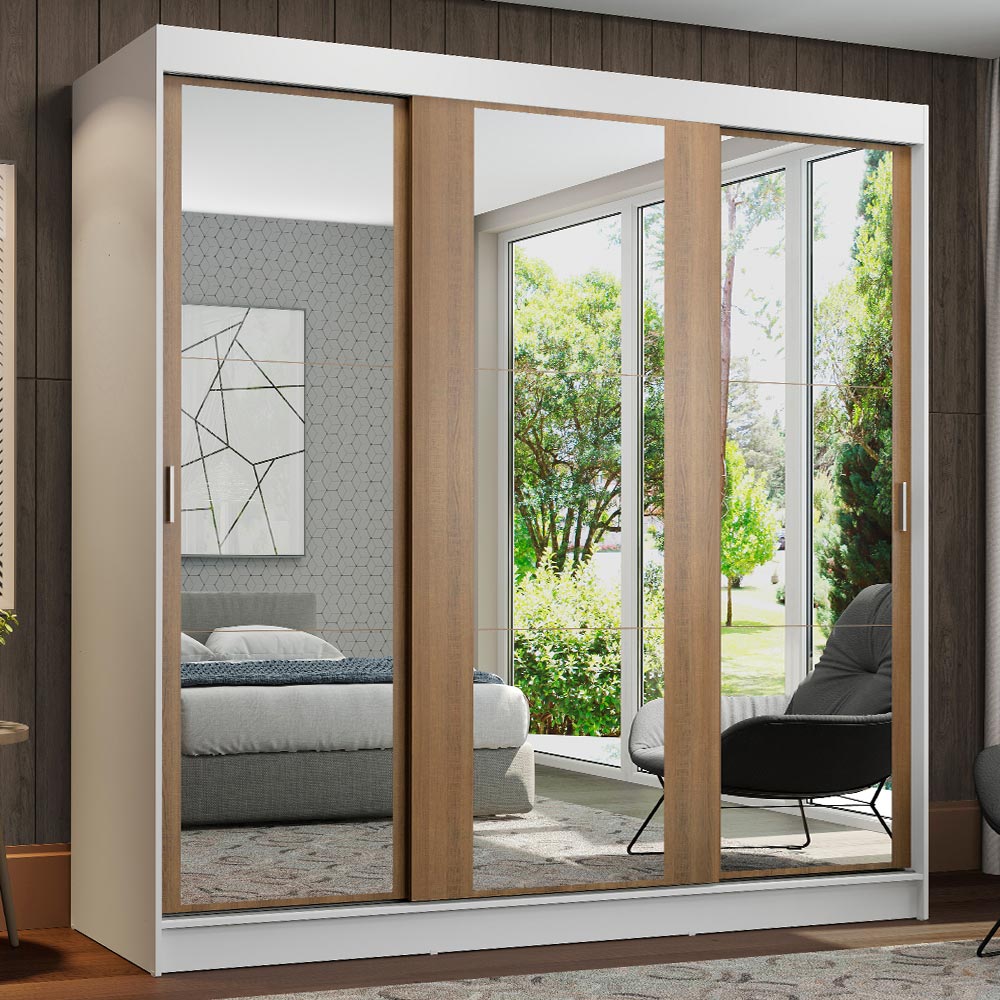 Closet Reno 3 Puertas Corredizas con Espejos