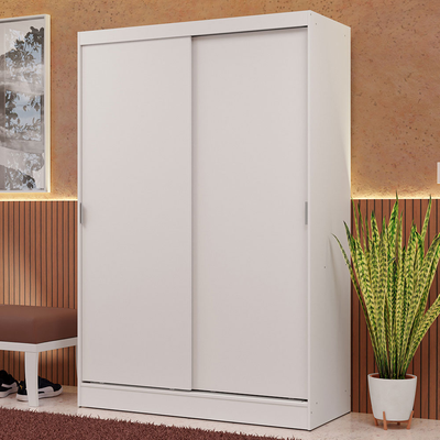 Closet Max 2 Puertas Corredizas 2 Cajones Blanco 183 cm x 119 cm x 54 cm