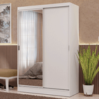 Closet Max 2 Puertas Corredizas 1 Espejo Blanco 183 cm x 119 cm x 54 cm