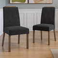 Kit 2 Sillas de Comedor Madesa 4255 Oxford con Borde Superior MarrónOxford