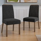 Kit 2 Sillas de Comedor Madesa 4255 Oxford con Borde Superior MarrónOxford