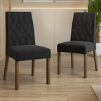 Kit 2 Sillas de Comedor 4256 Oxford Madesa