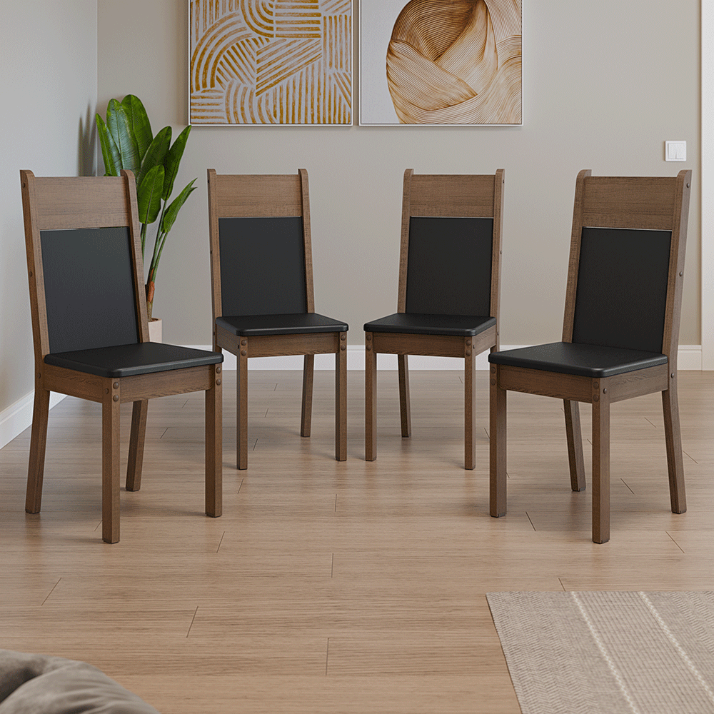 Kit de 4 Sillas de Comedor 4280