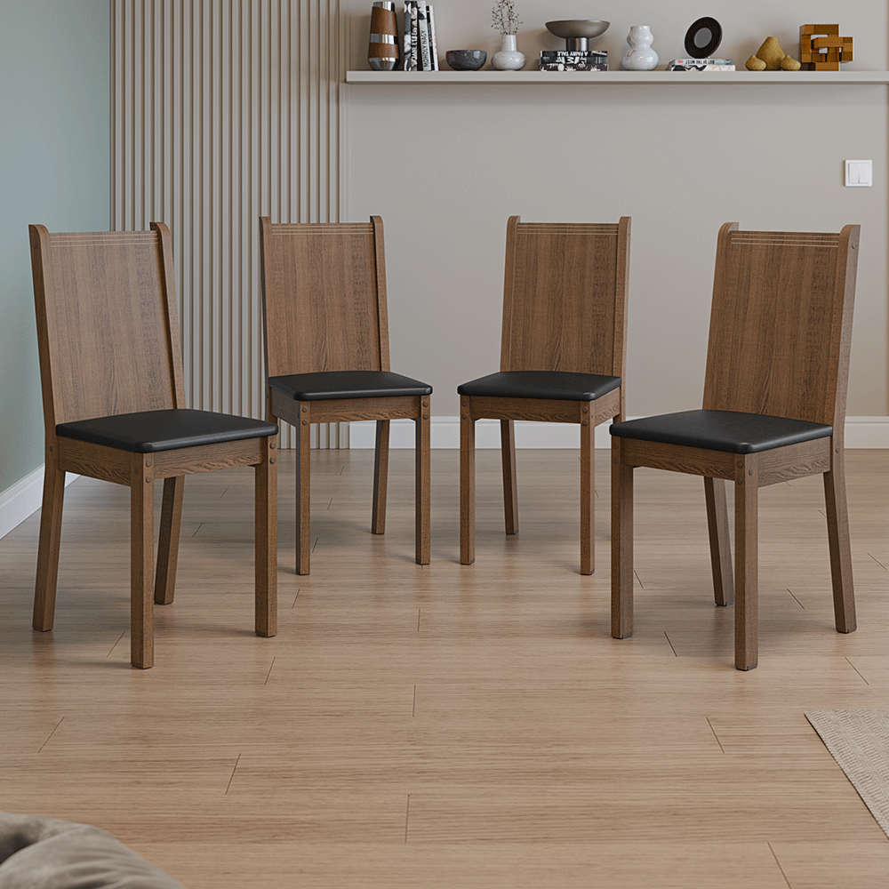 Kit de 4 Sillas de Comedor 4290