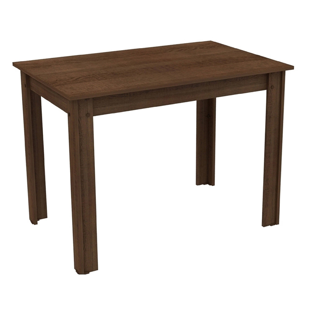Mesa de Comedor Rectangular 4 Puestos de Madera Marrón Madesa