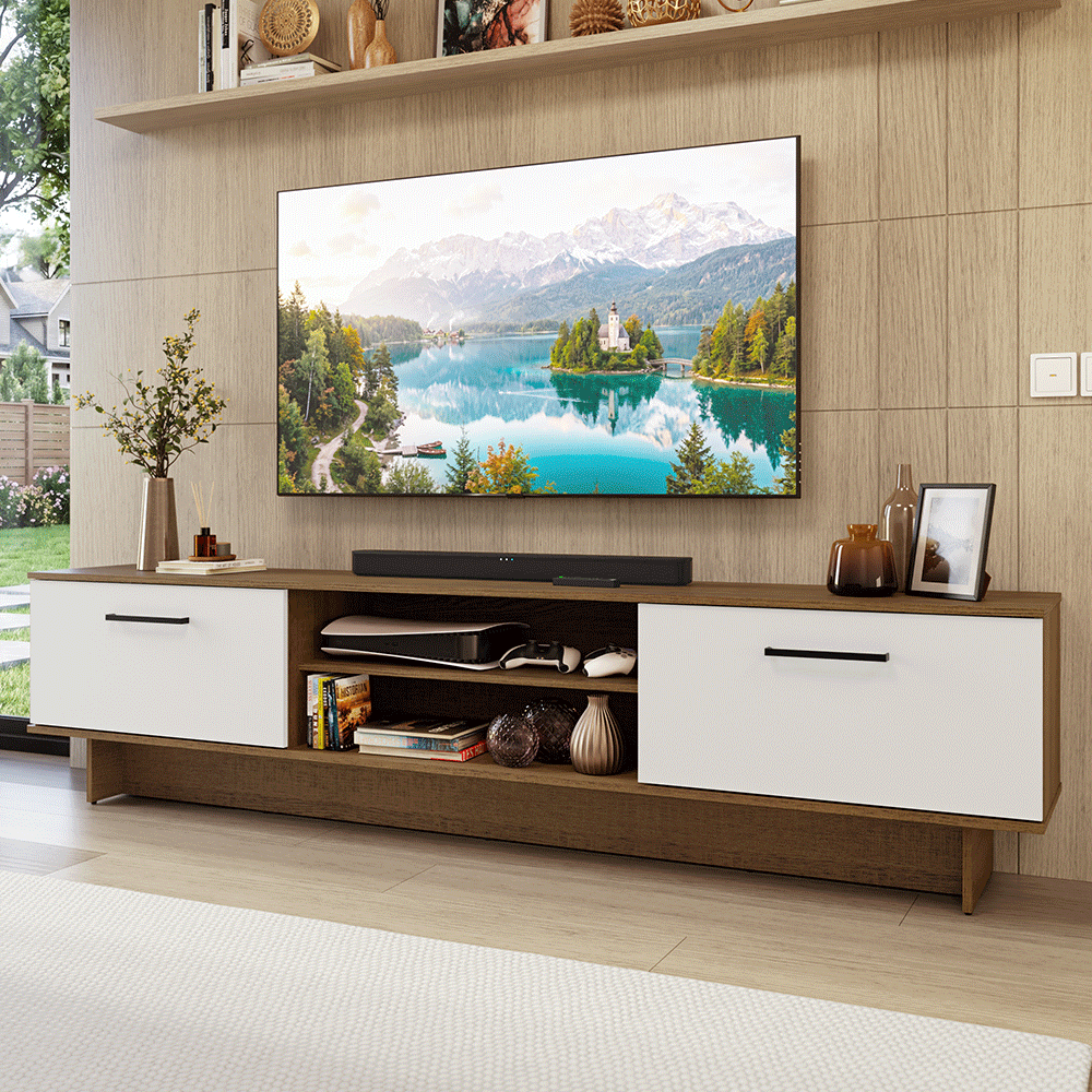 Centro de Entretenimiento Mesa para TV Agata Hasta 80 Pulgds