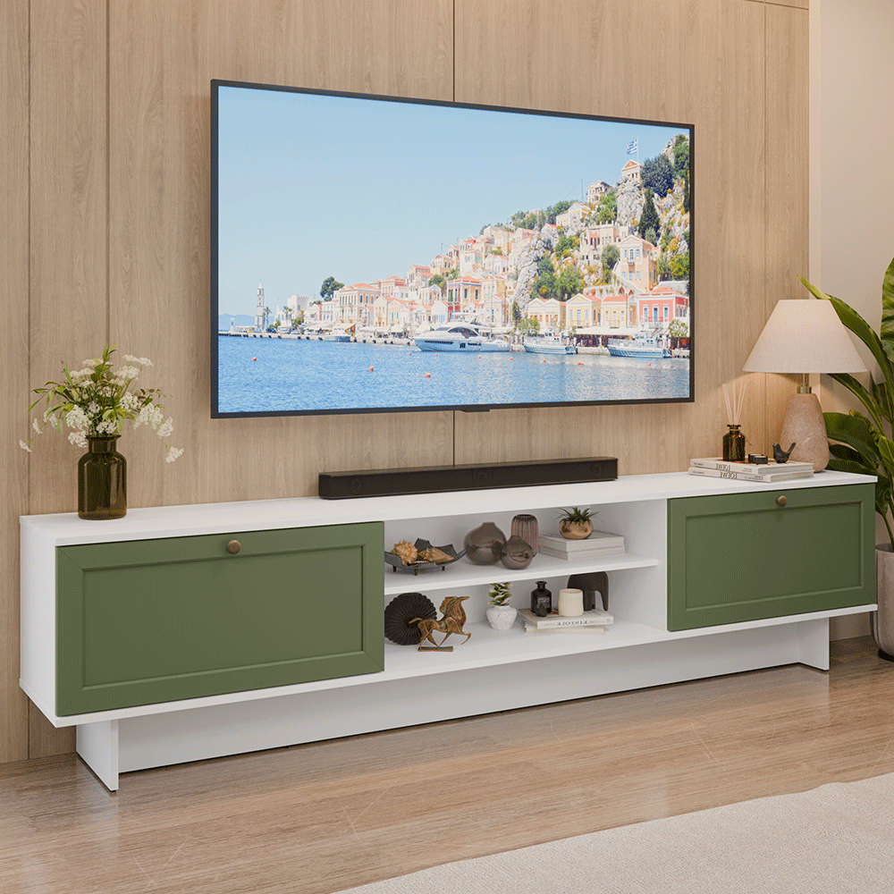 Centro de Entretenimiento Mesa para TV Vik Hasta 80 Pulgadas