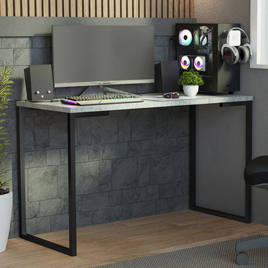 Escritorio de Oficina Industrial Madesa de 120 cm Gris