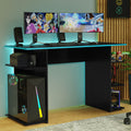 Escritorio Gamer Moderno para PC y Consola 9424 Negro/Azul