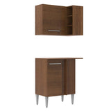 Kit Mueble de Cocina Superior y Mueble Bajo de Esquina Emilly