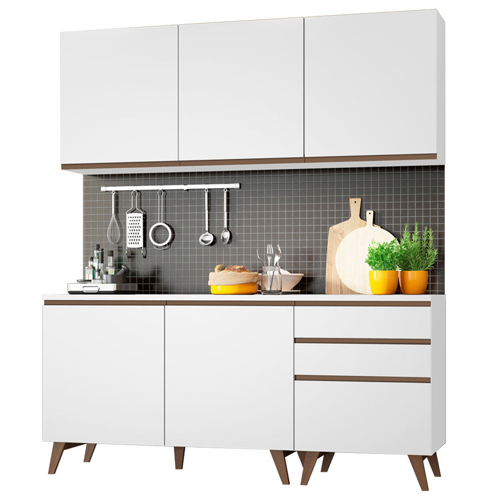 Cocina Integral Reims 1.80 m con Encimera Blanco 80
