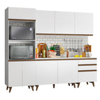 Cocina Integral Reims 2.50 m con Encimera Blanco