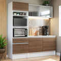 Cocina Integral Topazio 1.80 m con Encimera Blanco/Marrón