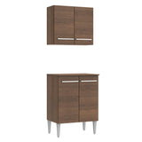 Kit Mueble de Cocina Superior y Mueble Bajo Emilly 64 cm