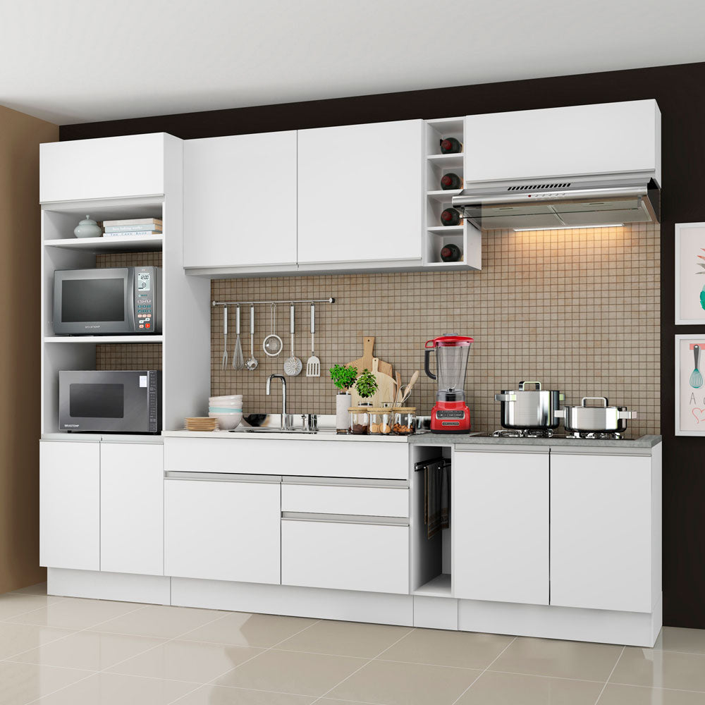 Cocina Integral Vicenza 2.90 Metros Blanco