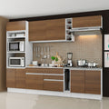 Cocina Integral Vicenza 2.90 Metros Blanco/Marrón