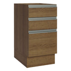 Mueble de Cocina Bajo Glamy 3 Cajones 40 cm x 60 cm sin Encimera Marrón