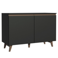 Mueble de Cocina Bajo Reims 1.20 Metros 2 Puertas con Encimera Negro