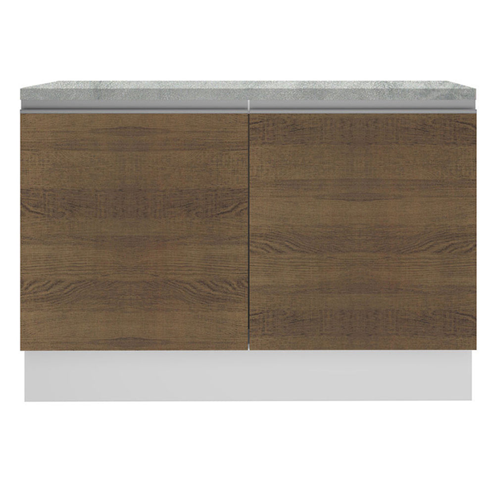 Mueble de Cocina Bajo Glamy 1.20 m 2 Puertas con Encimera