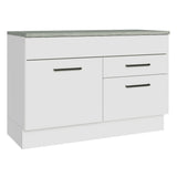 Mueble de Cocina Bajo Agata 1.20 m 1 Puerta 2 Cajones con Encimera