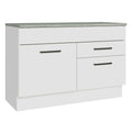 Mueble de Cocina Bajo Agata 1.20 m 1 Puerta 2 Cajones con Encimera Blanco
