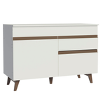 Mueble de Cocina Bajo Reims 1.20 m 2 Puertas 1 Cajón con Encimera Blanco