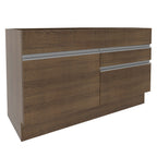 Mueble de Cocina Bajo Glamy 1.20 m 1 Puerta 2 Cajones Marrón