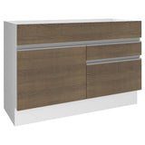 Mueble de Cocina Bajo Glamy 1.20 Metros 1 Puerta 2 Cajones