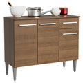 Mueble de Cocina Emilly 1.05 m 3 Puertas 1 Cajón con Encimera de MDP Marrón