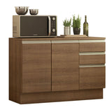 Mueble de Cocina Bajo Glamy 1.20 m 2 Puertas 3 Cajones con Encimera