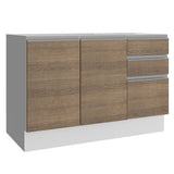 Mueble de Cocina Bajo Glamy 1.20 m 2 Puertas 3 Cajones