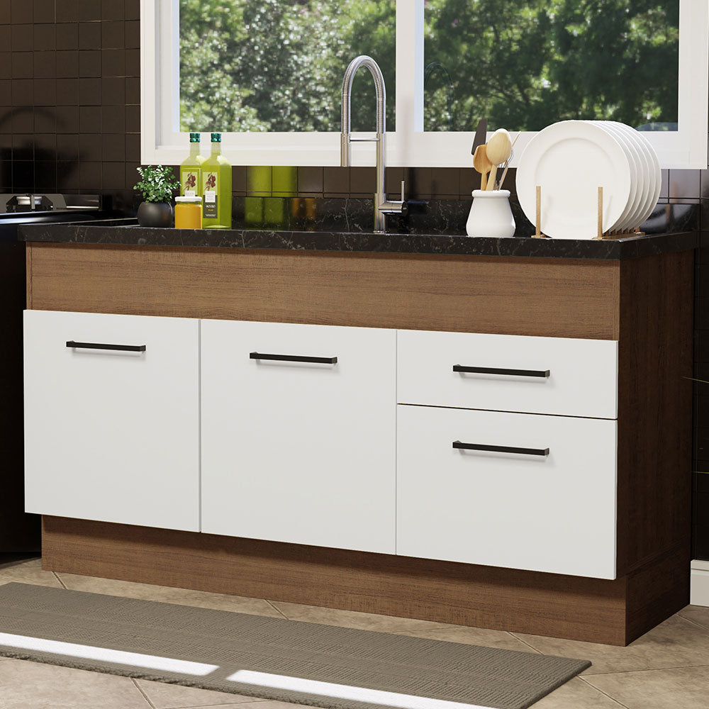 Mueble de Cocina Bajo Agata 1.50 m 2 Puertas 2 Cajones