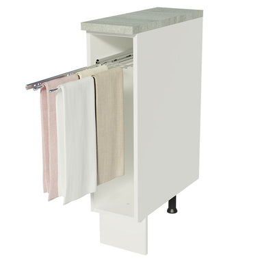Mueble de Cocina Bajo Portapaños Glamy y Agata 20 cm Blanco