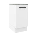 Mueble de Cocina Bajo Agata 35 cm 1 Puerta Blanco