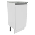 Mueble de Cocina Bajo Glamy 35 cm 1 Puerta Blanco