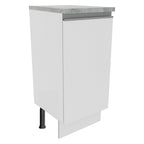 Mueble de Cocina Bajo Glamy 35 cm 1 Puerta Blanco