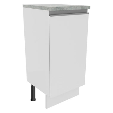 Mueble de Cocina Bajo Glamy 35 cm 1 Puerta Blanco